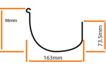 Half Round Flat Diagram